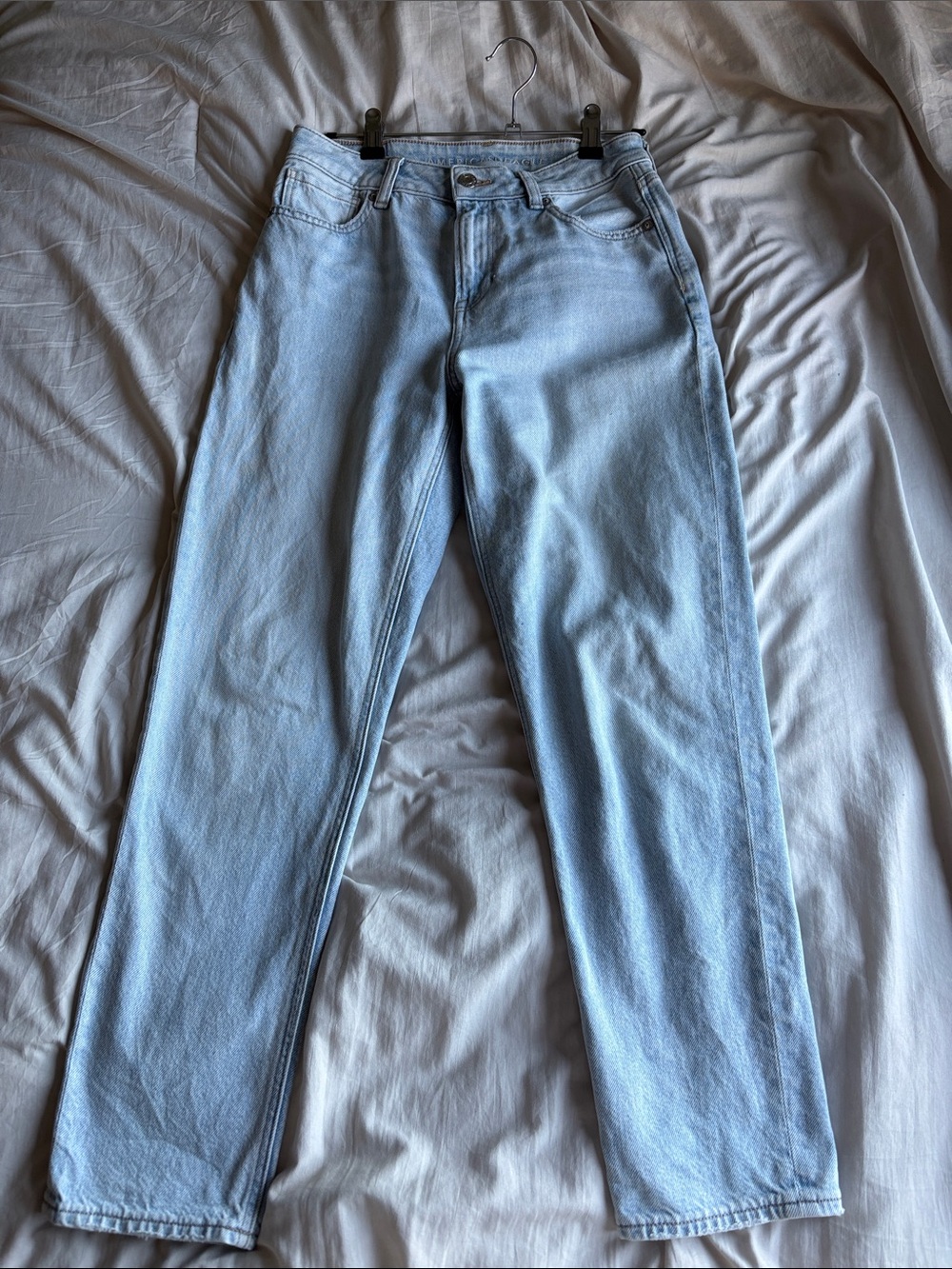 American Eagle Outfitters Light Wash Straight Leg Jeans